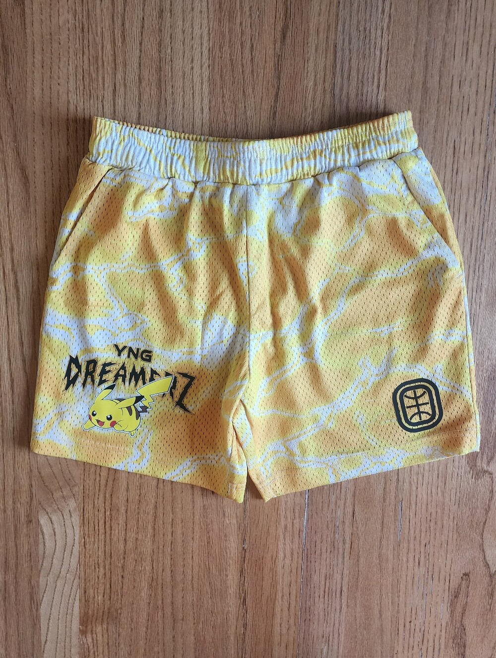 Overtime x Pokemon Boy's Pikachu YNG Dreamerz Basketball Athletic Shorts X-Large